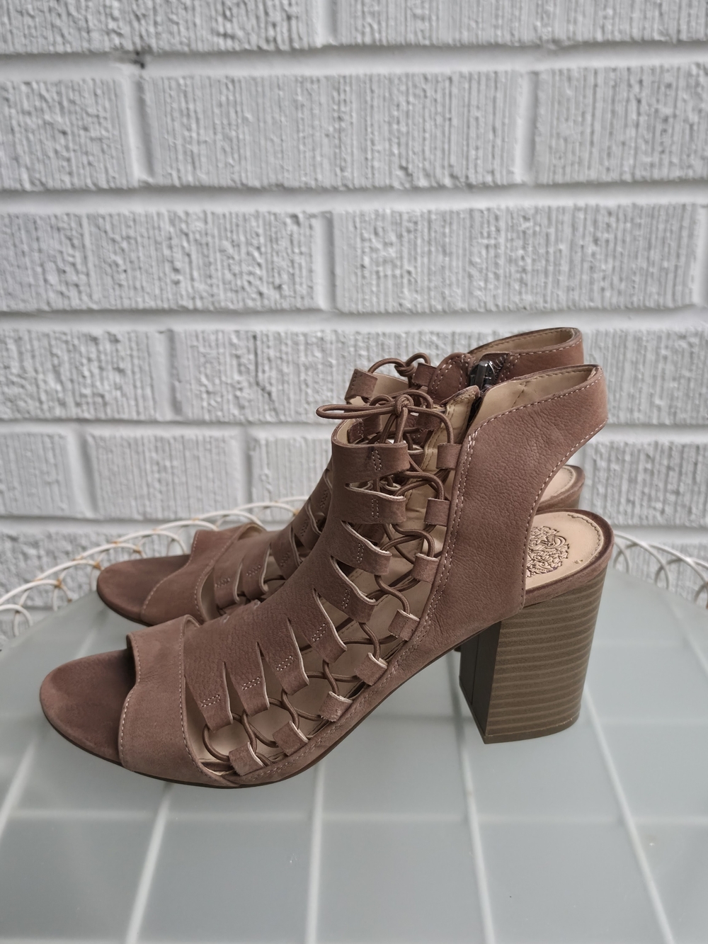 Vince Camuto Suede Strappy Open-Toe Sandals